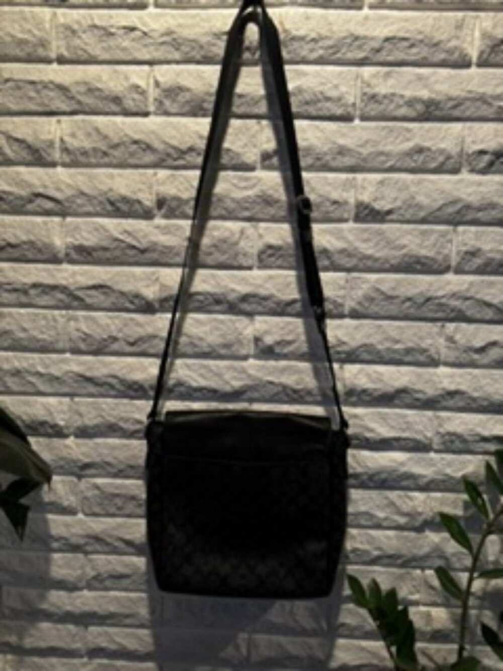 Mens Coach signature over the shoulder bag